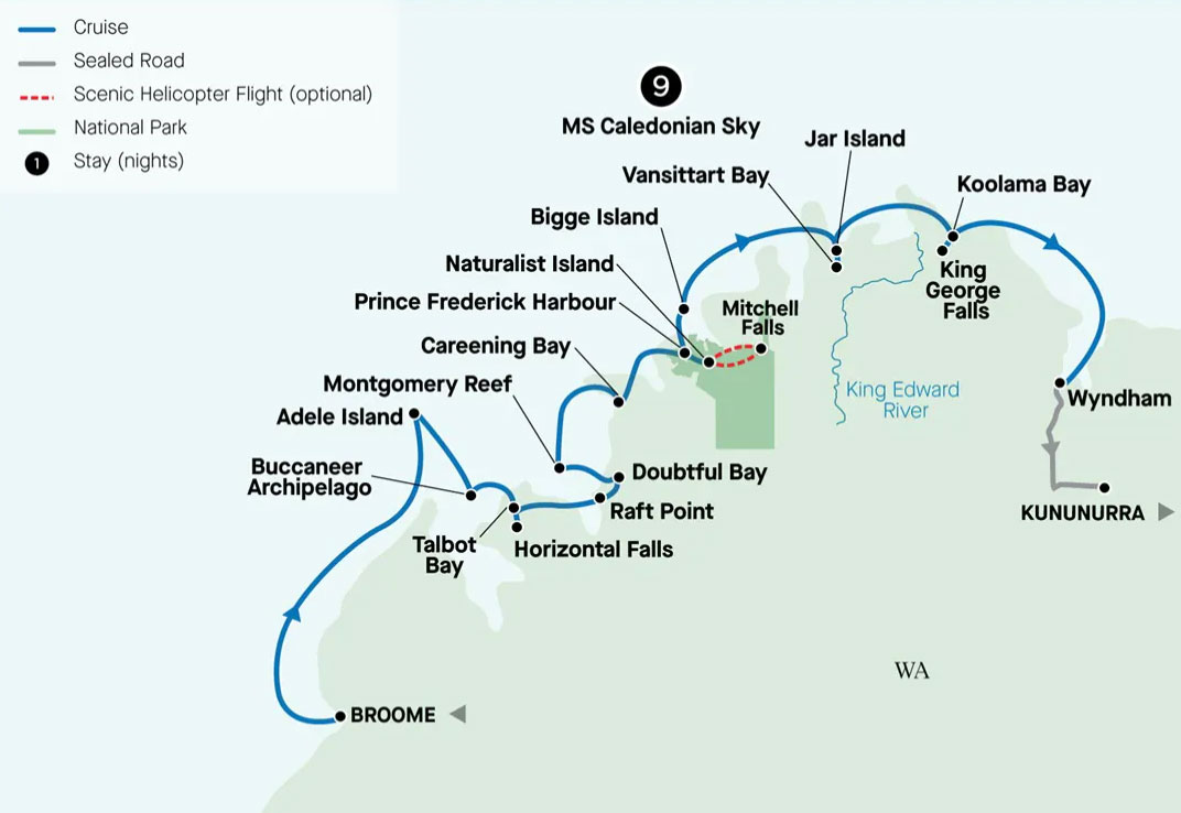 MS Caledonian Sky Kimberley Coast - Cruises.com.au