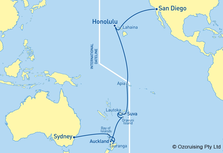 ms Amsterdam Sydney to San Diego - Ozcruising.com.au