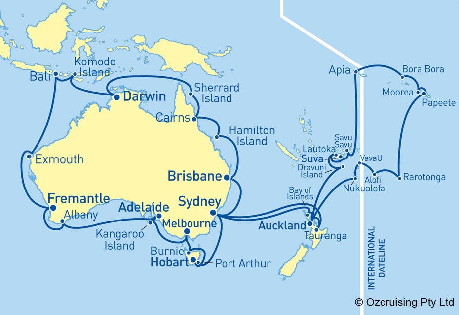 ms Maasdam Around Australia and South Pacific - Cruises.com.au