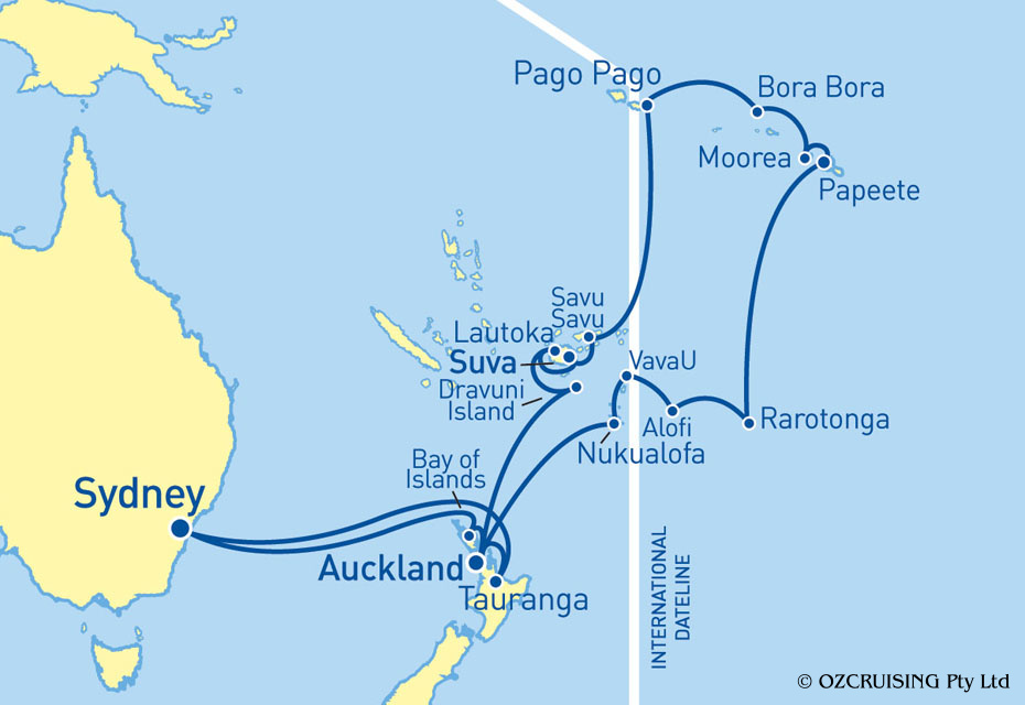 ms Maasdam New Zealand & Fiji - Ozcruising.com.au