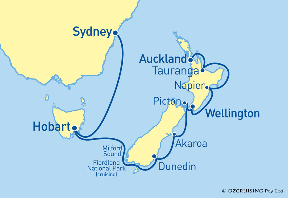 ms Noordam Sydney to Auckland - Ozcruising.com.au