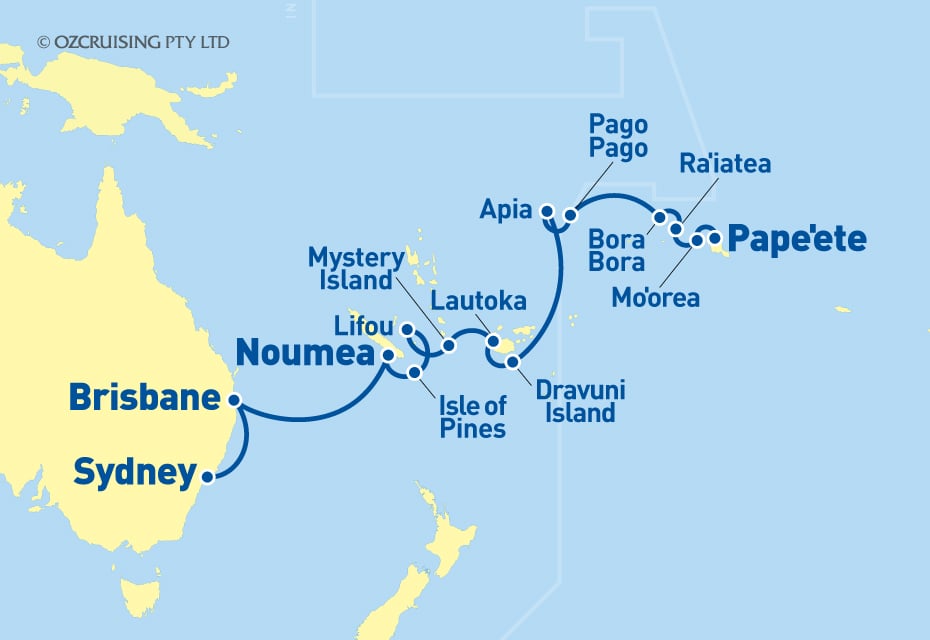 Norwegian Jewel Sydney to Papeete - Ozcruising.com.au