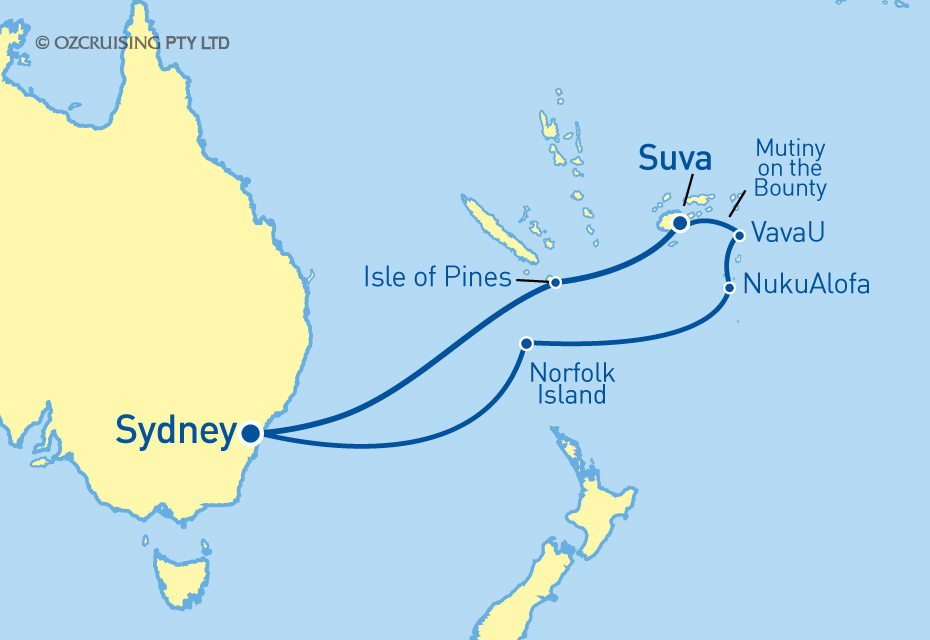 Pacific Adventure Mutiny on the Bounty - Cruises.com.au