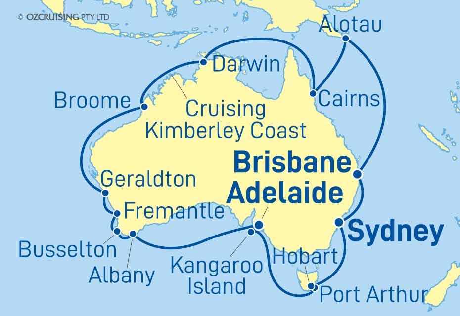Sapphire Princess Australian Circumnavigation - Cruises.com.au