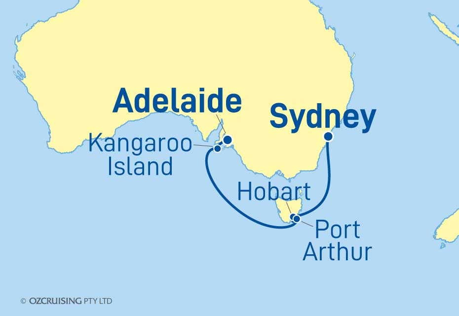Sapphire Princess Sydney to Adelaide - Ozcruising.com.au