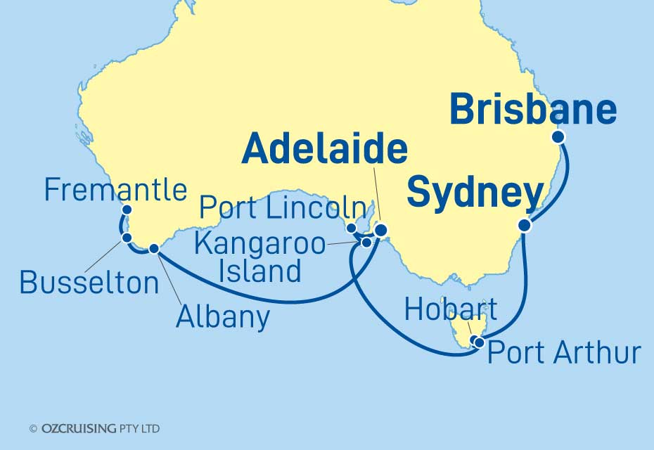 Sapphire Princess Fremantle to Brisbane - Ozcruising.com.au