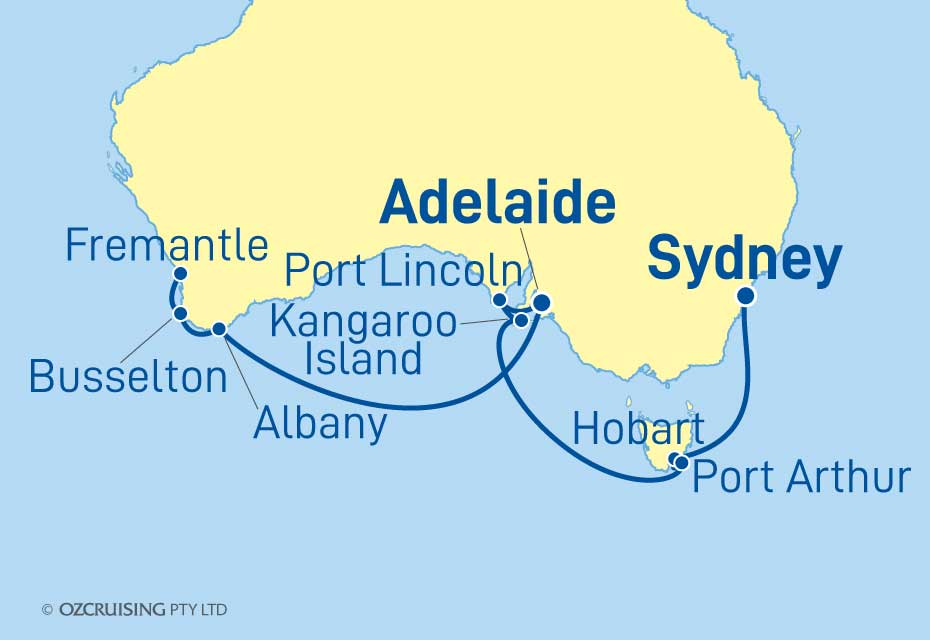 Sapphire Princess Fremantle to Sydney - Ozcruising.com.au