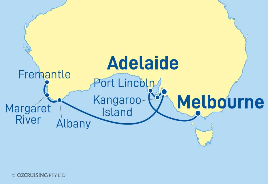 Sapphire Princess Fremantle to Melbourne - Cruises.com.au