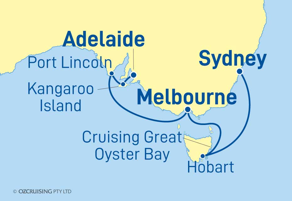 Sapphire Princess Adelaide to Sydney - Cruises.com.au