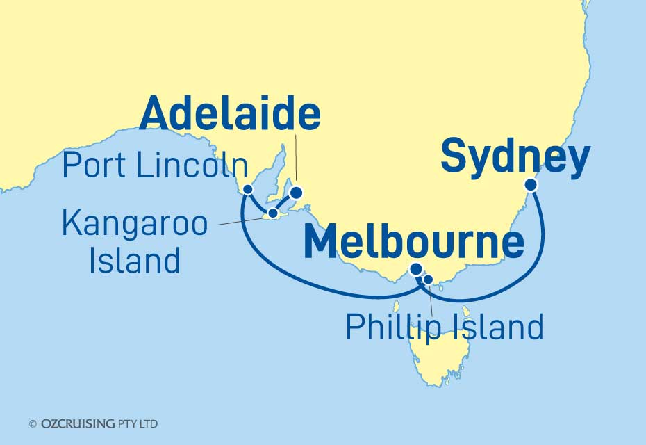 Sapphire Princess Sydney to Adelaide - Ozcruising.com.au