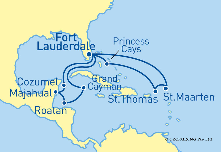 Royal Princess Honduras, Mexico and Caribbean - Cruises.com.au