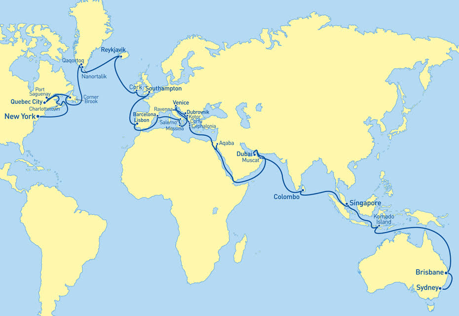 Sea Princess Sydney to New York - Cruises.com.au