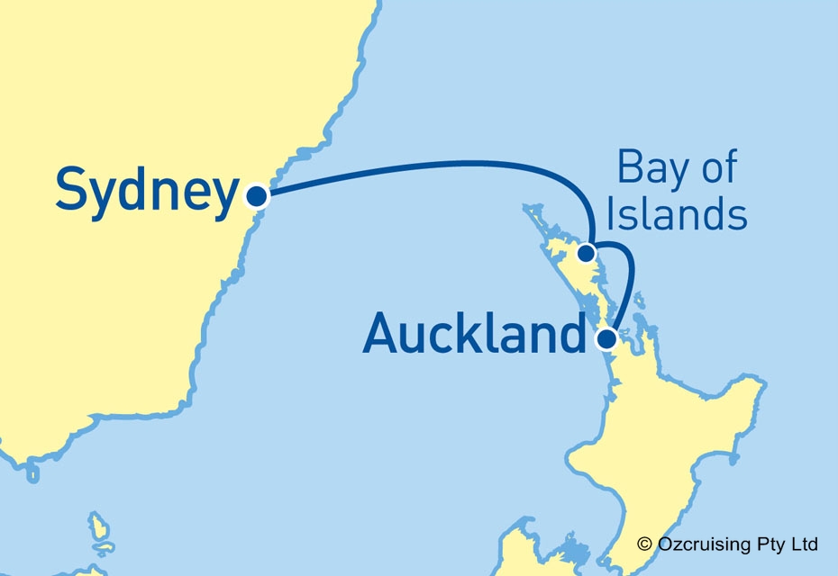 Arcadia Auckland to Sydney - Ozcruising.com.au