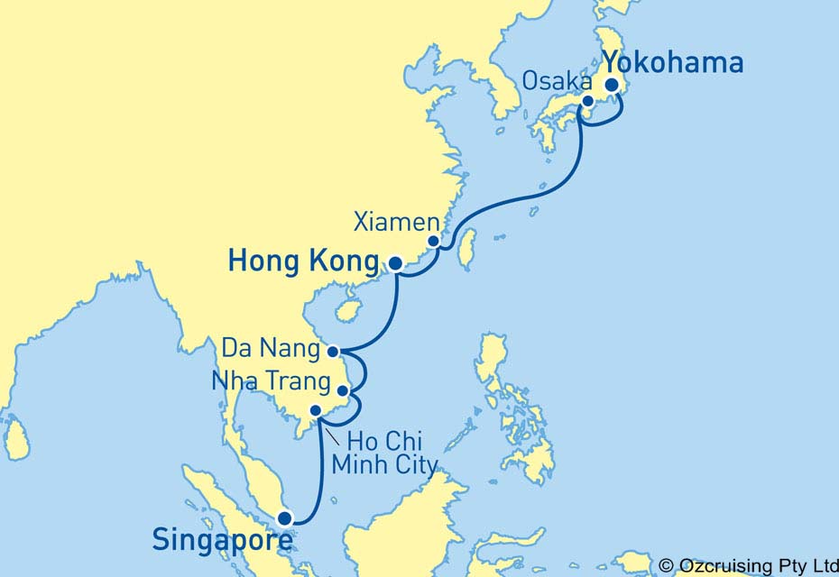 singapore to japan cruise 2024