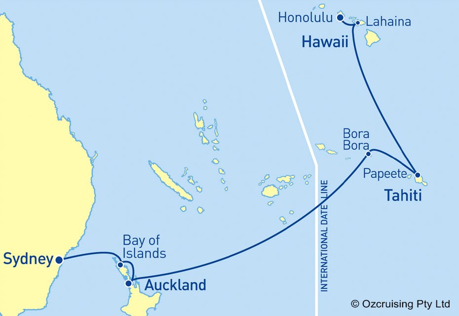 Celebrity Solstice Honolulu to Sydney - Ozcruising.com.au